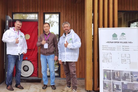 Дом «Кельн OV» прошел тест на герметичность с помощью BlowerDoor